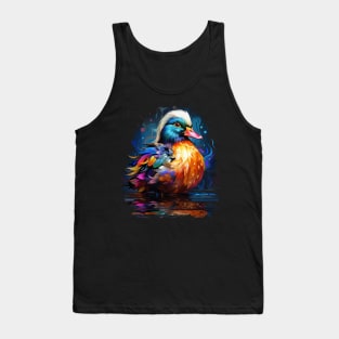 Mandarin Duck Rainbow Tank Top